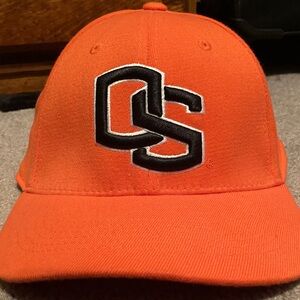 Orange Baseball Cap with OS Logo
